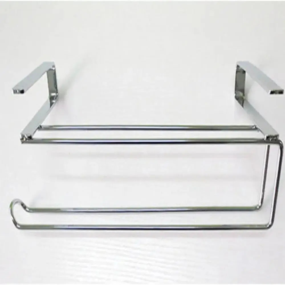 No-Drill Metal Toilet Paper Holder & Towel Hanger Rack