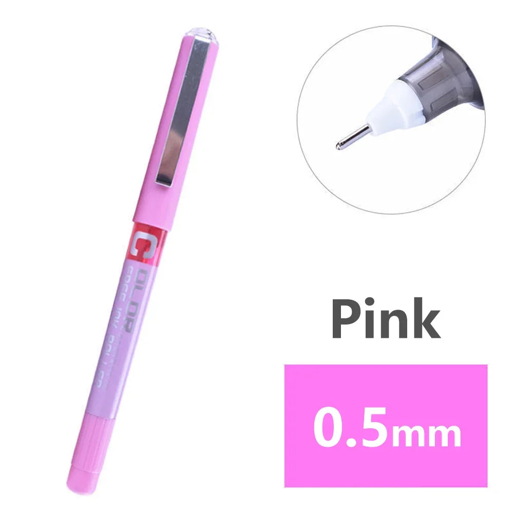 Fine Nib Gel Pen Student School Office Stationery 0.28mm/0.38m/0.5mm Fine Nib Gel Pen Big Ink Capacity Ballpoint Pen Drawing Pen Oasis Select 0.5mm Pink