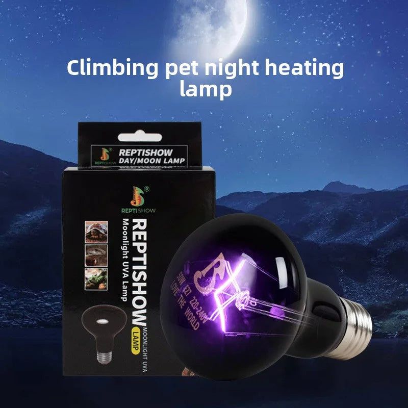 Reptile Moonlight Night Lamp | Chameleon & Lizard Heat Bulb