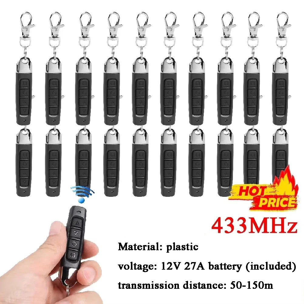 433MHz 4-Button Remote Control Duplicator 1/50PCS Clone Cloning Code for Car Key Garage Door Gate Opener Oasis Select