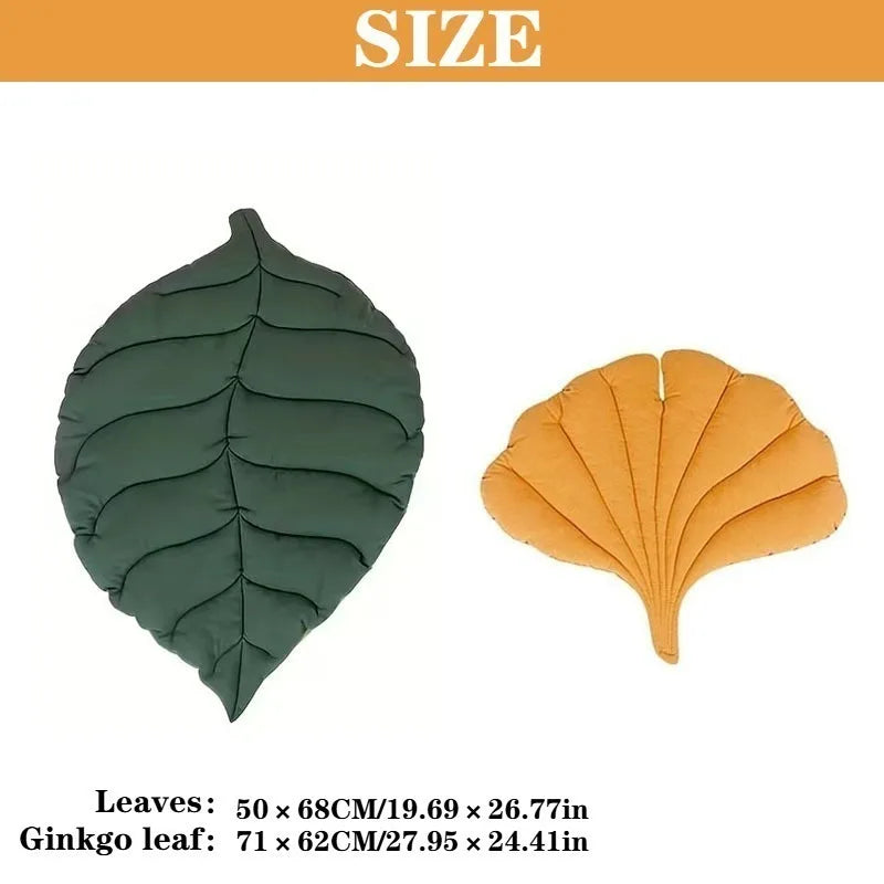 1-8PCS Thick Cotton Leaf Shape Pet Mat Cat Bed Dog Crate Pad for Cage Soft Washable Anti Slip Floor Mat for Puppy Kitten Oasis Select