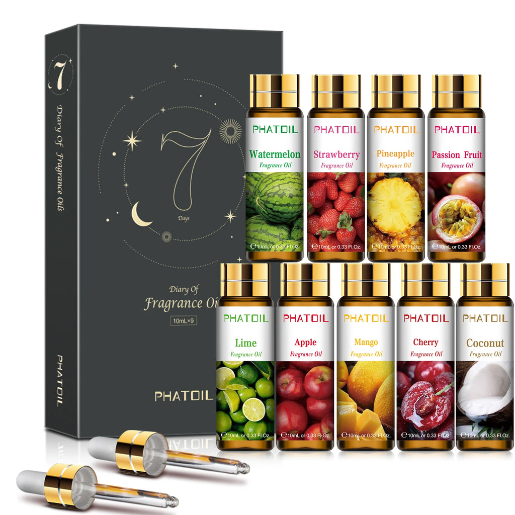 PHATOIL Fruit Fragrance Oils 10ml – Peach, Mango & More