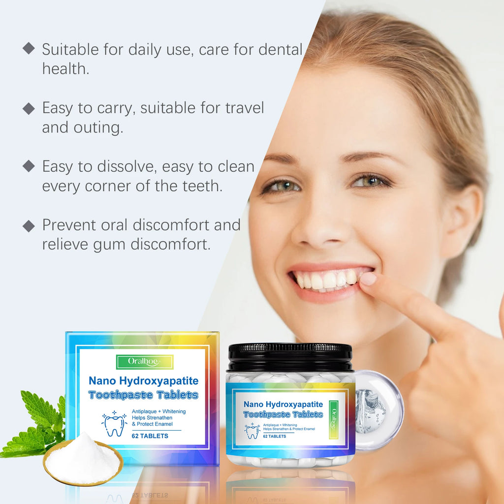 Mint Toothpaste Tablets:Portable cleaning and teeth-care toothpaste tablets for fresh breath, stain removal and odor elimination Oasis Select