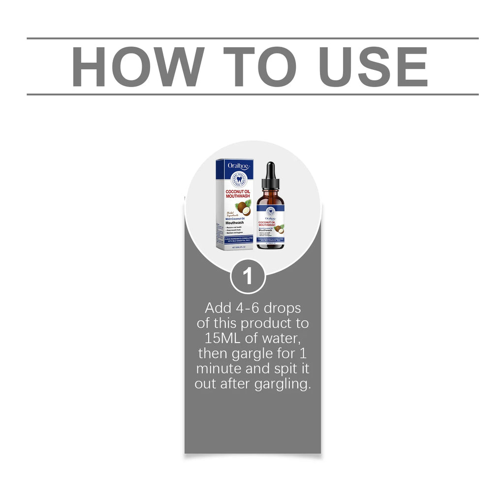 Oralhoe Coconut Oil Mouthwash – Whiten Teeth & Fresh Breath Whitening Mouthwash Oasis Select