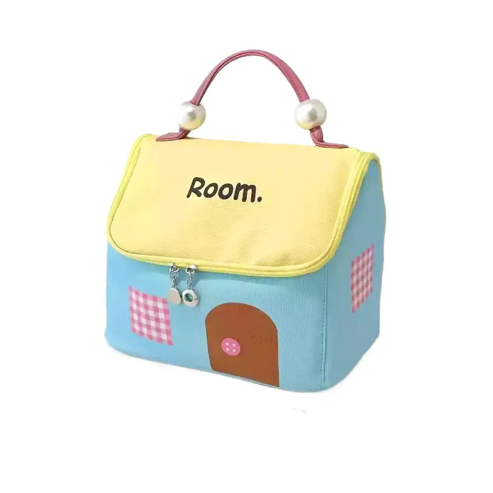 House-Shaped Makeup Bag | Large Capacity Oxford Travel Organizer