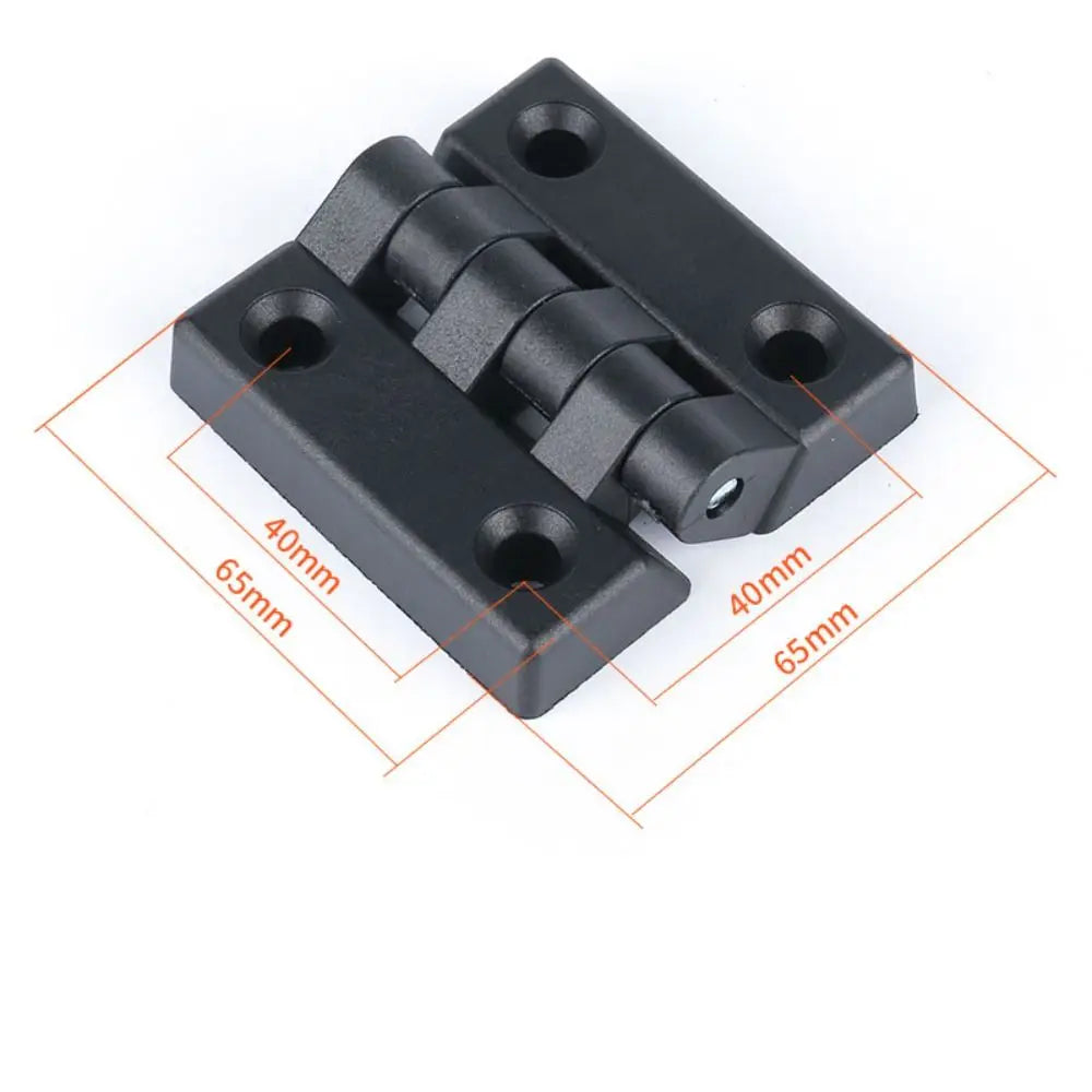 Professional ABS Plastic Plastic Door Hinge Black Durable Cabinet Door Hinge Wear-resistant Hardware Door Bearing For Furniture Oasis Select 65x65mm