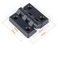 Professional ABS Plastic Plastic Door Hinge Black Durable Cabinet Door Hinge Wear-resistant Hardware Door Bearing For Furniture Oasis Select 65x65mm