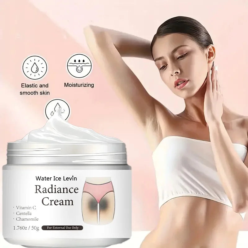 50g of Radiance Cream - Contains Vitamin C, for Private Areas, Underarms, Joints, Improves the Appearance of Melanin, and Illuminates the Skin Inside the Buttocks and Thighs Oasis Select