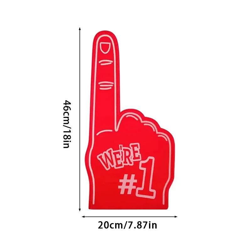 Finger Foams Sports Cheerleading Party Hand Props 1 Noise Makers Props Giant Hands Sports Favors Cheering Palm Party Props Oasis Select Red