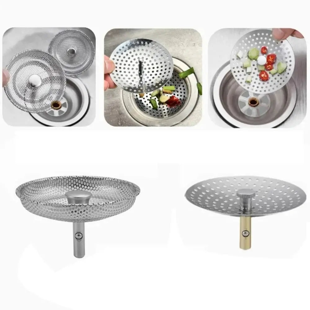 Stainless Steel Sink Drain Strainer & Hair Catcher Mesh Filter