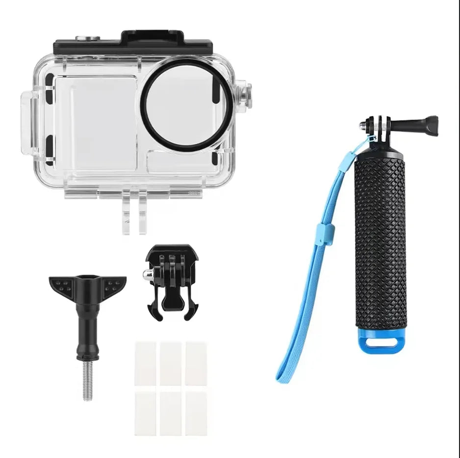 60M Waterproof Case for DJI OSMO Action 5 Pro/4/3 + Dive Filters