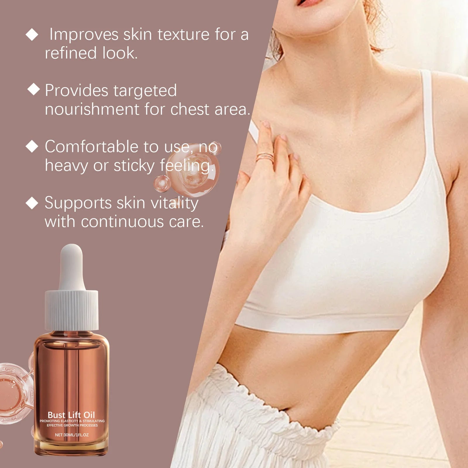 Ginger Extract Breast Firming & Plumping Essential Oil 30ml Breast Firming Oil Oasis Select