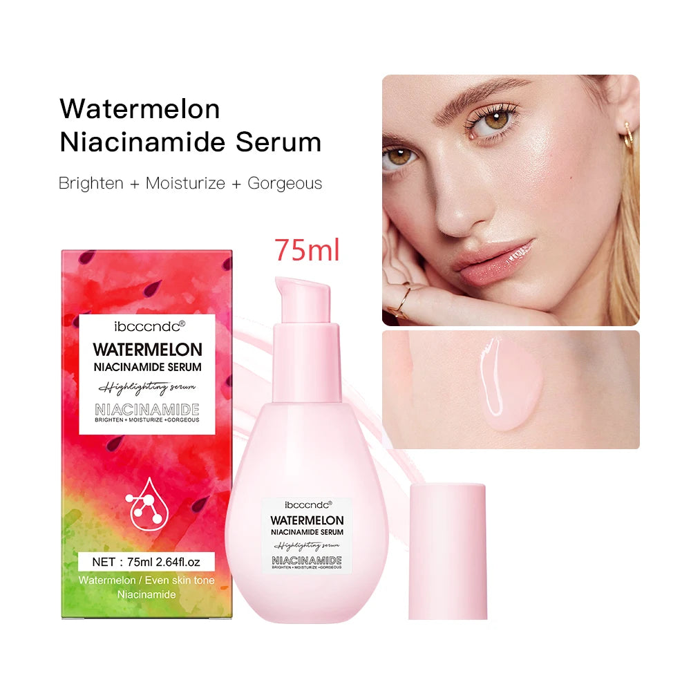 New Watermelon nicotinamide Light Bulb Essence Moisturizing Skin Brightening Face Brightening Essence For Women Skin Care Oasis Select 75ml