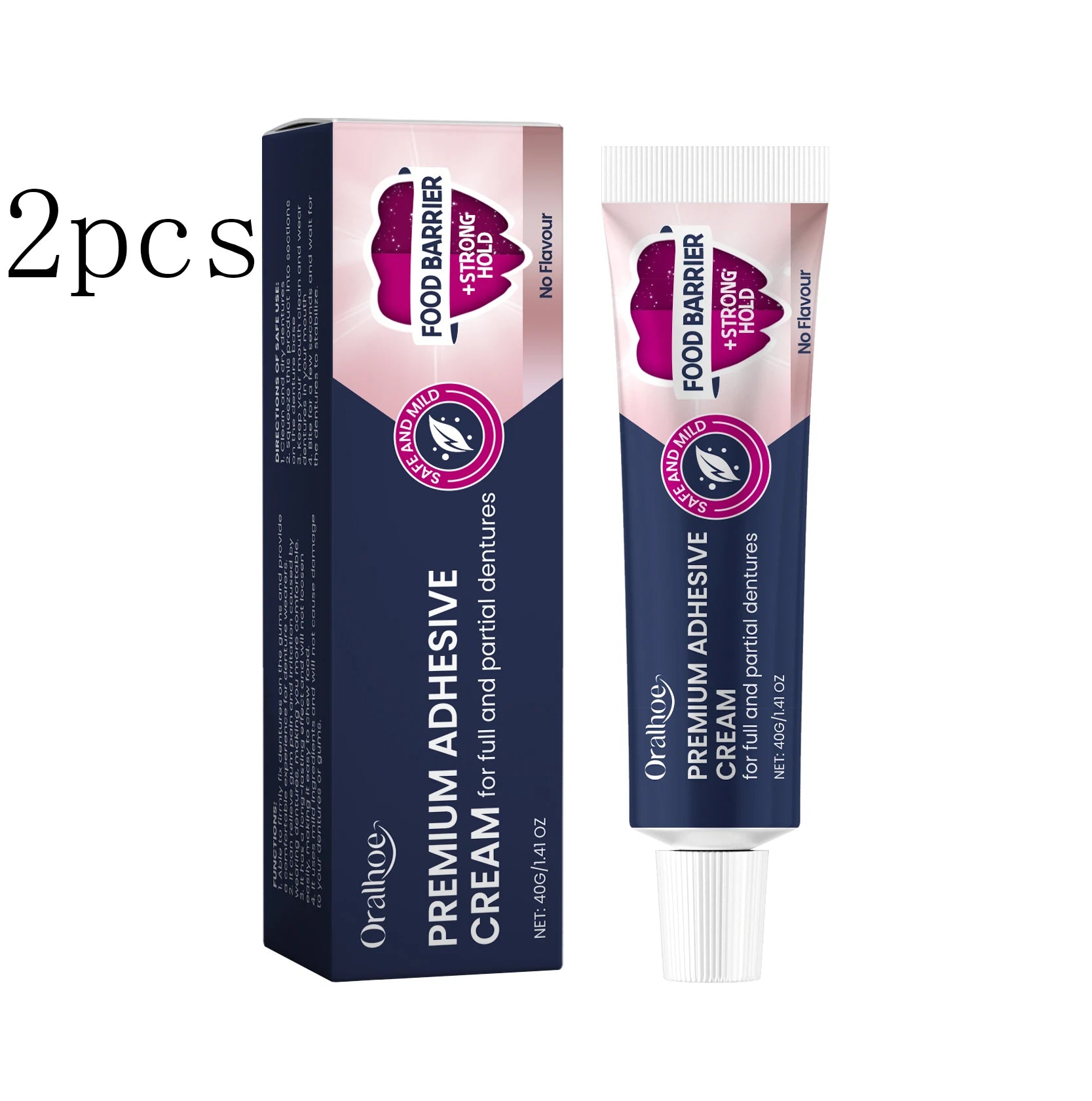 40g Fixodent Dental Adhesive Cream For Denture Original Strong Complete Professional Dentures Glue Dentistry Products Oasis Select 80g boxed
