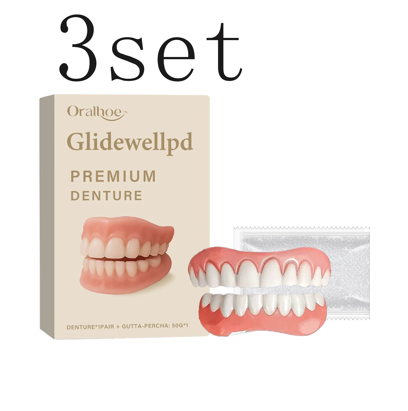 Silicone Denture Care Set – Comfortable Fit & Better Smile