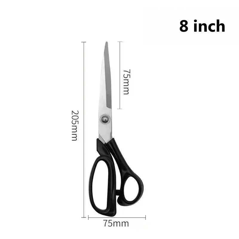8 Inch Tailor Scissors Straight Edge Cutting Implement For Fabric Trimming Clothing Making And Handmade Sewing Projects Oasis Select black