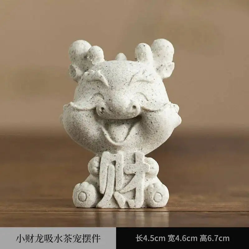 Water-Absorbing Tea Pet Quick-Drying Dragon Year Ornament Lion Dance Tea Table Tea Play Чаепитие Oasis Select 9