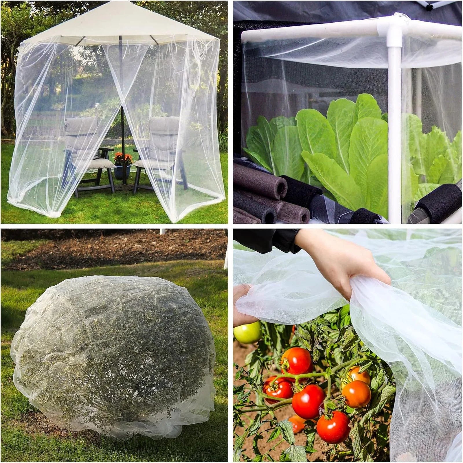 7×100FT Ultra Fine Garden Mesh Netting Pest Barrier Plant Cover Garden Pest Netting Oasis Select