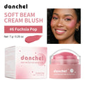 Soft Cream Blush Makeup Long-Wearing Smooth Creamy Texture Pigmented Multi-Use Blushes for Cheek Lips Eyes Cosmetics Natural Fin Oasis Select 6
