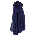 Fashion New 16 Colors Women Long Scarf Wrap Scarves Vintage Cotton Linen Large Shawl Hijab Elegant Solid Black Red White Oasis Select Navy One Size