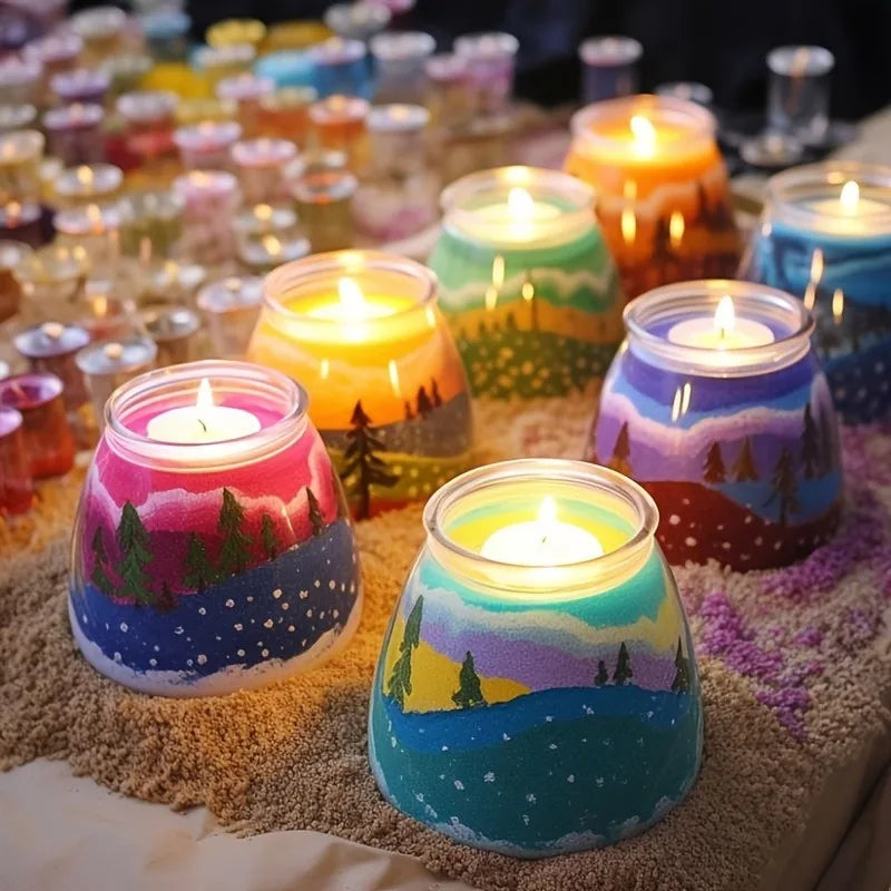 20g 10 Colors/Bag DIY Pearl Candle Sand Kit with 20pcs Wicks for Crafting Weddings Parties Valentine’s Day Decor, Candle Making Oasis Select