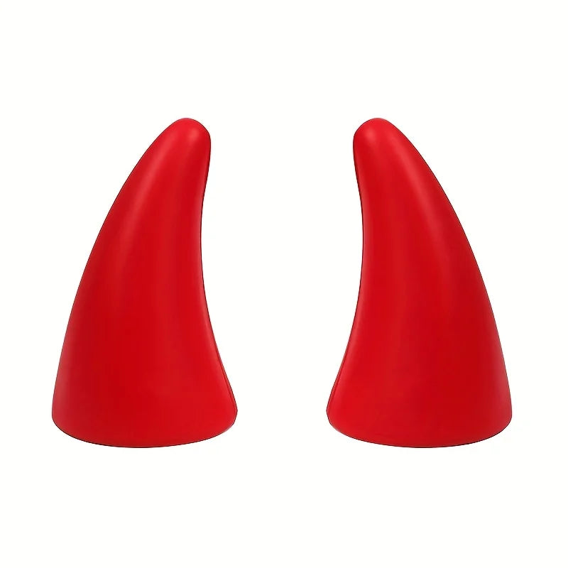 3D Devil Horn Car Roof Sticker | TPU Bull Horns Decal 2PCS