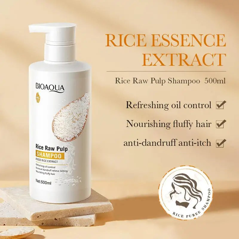 Rice Water Shampoo Volumizing Hair Shampoo For Hair Wash Brittle And Dry Hair Moisturizer For Dry Oily Hair For Travel Spa Oasis Select