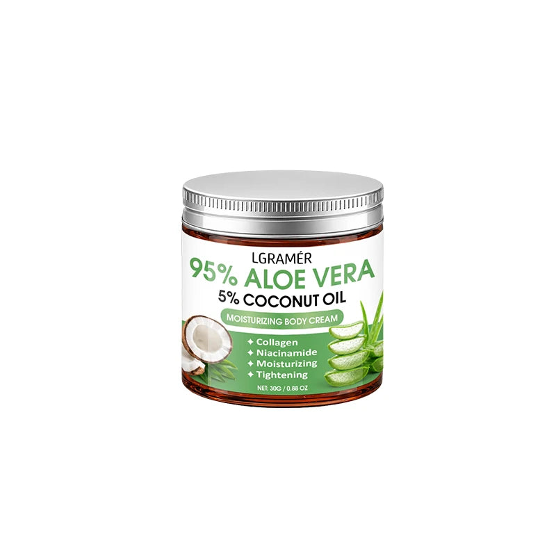 95% Aloe Vera Body Cream – Coconut Oil & Niacinamide | 30g