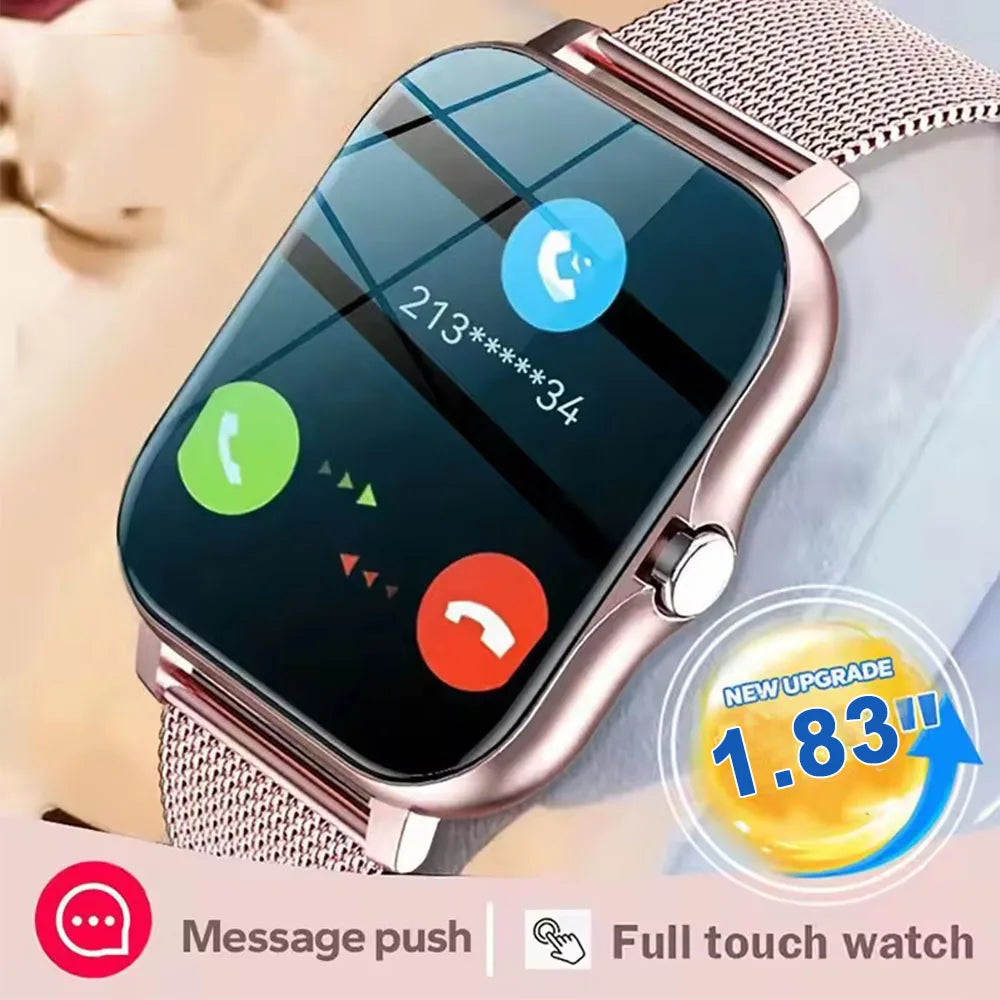 HW12 Smart Watch 1.83" HD – Calls, Fitness & DIY Dials