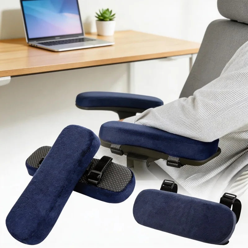 Soft Armrest Cushion PP Sponge Foam Armrest Cushion 1/2PCS for Home Office Chair Computer Gaming Elbow Pad Removable Washable Oasis Select