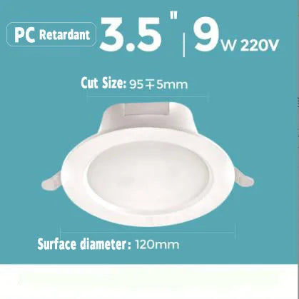 LED Emergency Recessed Downlight | Motion Sensor & 3-Hr Backup