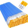 100pcsPainting Brushes Set Art Round Flat Hair Nylon Hair Paint Brush for Oil Acrylic Watercolor Kids/Artists/Beginners/Students Oasis Select Blue