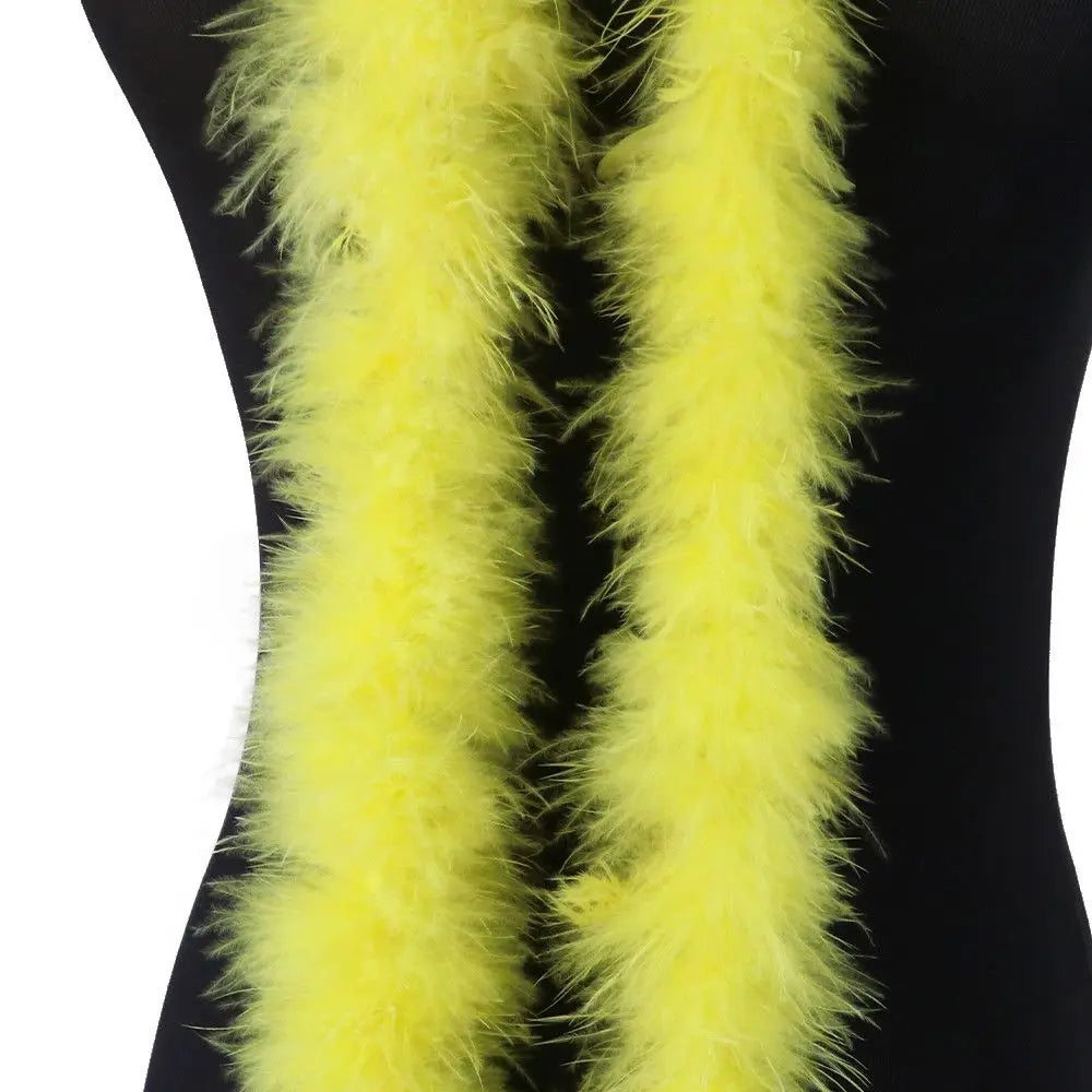 2M Faux Fur Ribbon Tapes Long Fluffy Plush Fur Fabric Stripe for Handmade Trimming Apparel Fabric Sewing Crafts Accessaries Oasis Select yellow