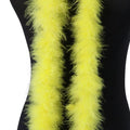 2M Faux Fur Ribbon Tapes Long Fluffy Plush Fur Fabric Stripe for Handmade Trimming Apparel Fabric Sewing Crafts Accessaries Oasis Select yellow