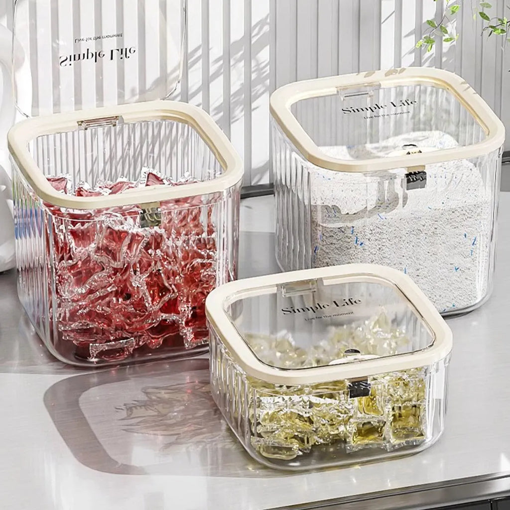 Transparent storage box, laundry bead storage box, storage container for hair rings and hair clips, desktop miscellaneous box Oasis Select