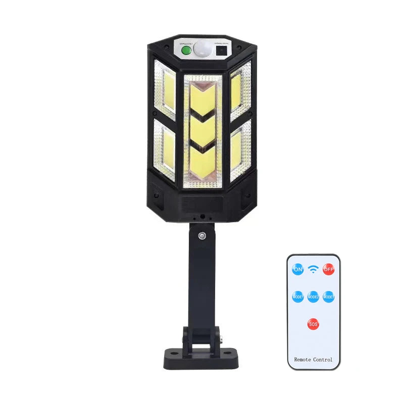 Newest 6000lm Outdoor Solar LED Lamp Super Bright Solar Street Light With Motion Sensor Remote Control Garden Lights Waterproof Oasis Select 59 COB