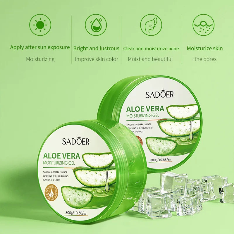 300g Aloe Vera Moisturizing Gel – Hydrating & Brightening Aloe Moisturizing Gel Oasis Select