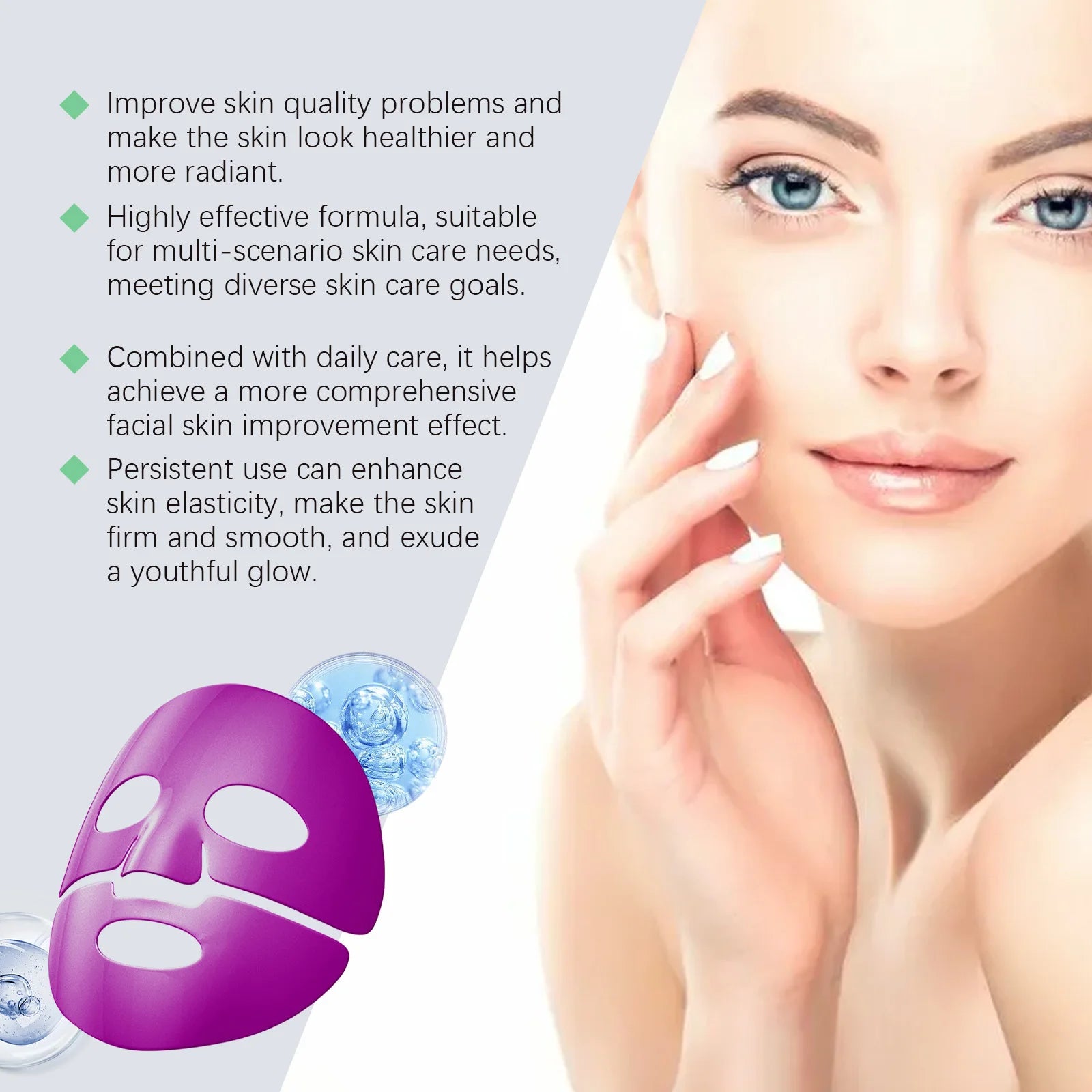 Hoygi Collagen Facial Mask – Hydrating, Firming & Brightening Collagen Facial Mask Oasis Select