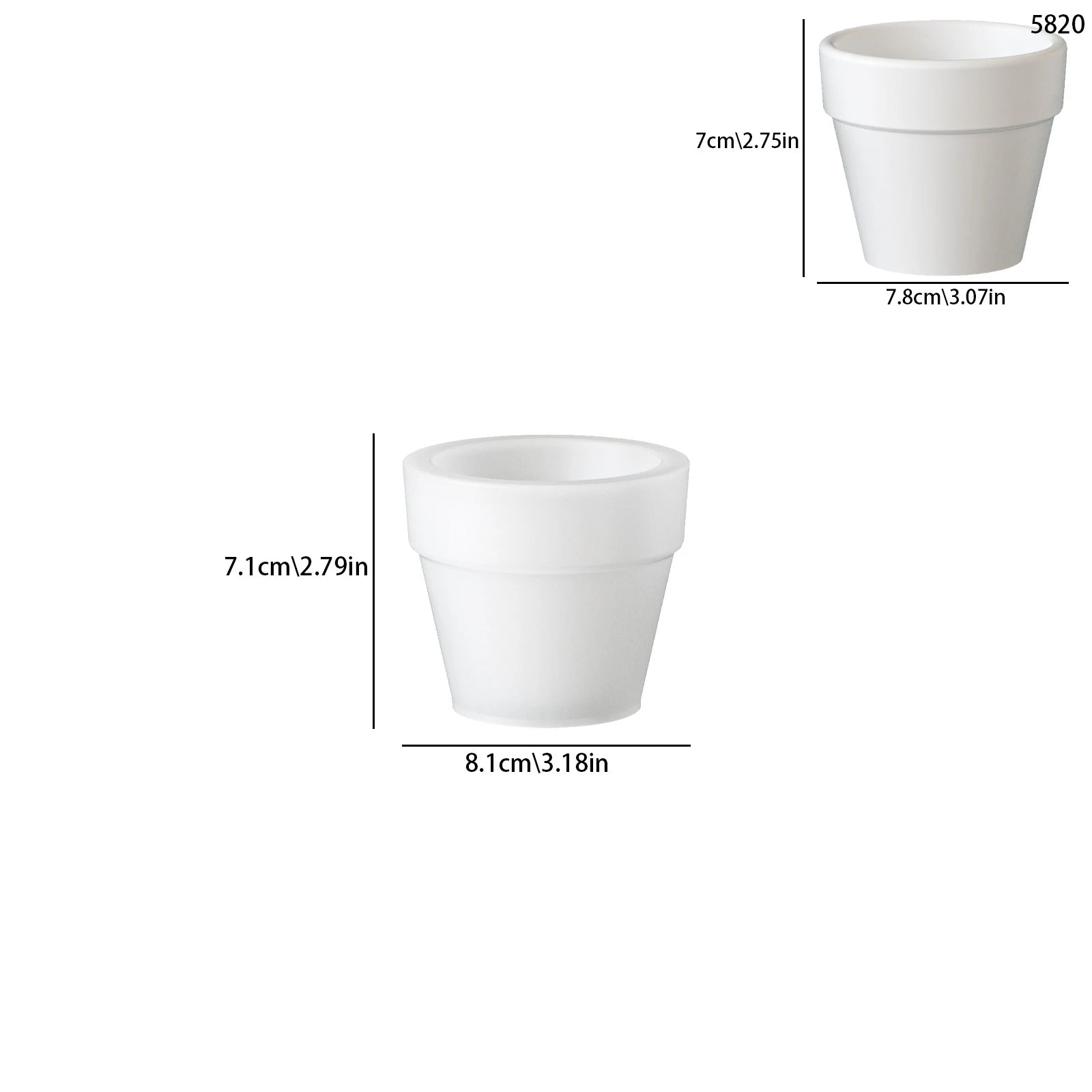 Handmade Plant Container Mold Reusable Wide Top Silicone Mold Diy Cement Plaster Mold Modern Minimalist For Desktop Home Balcony Oasis Select