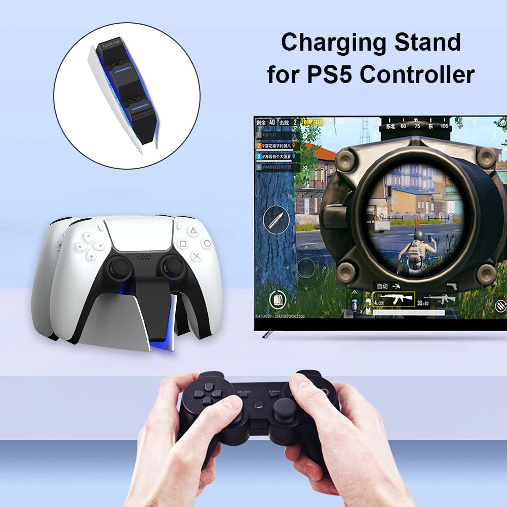 PS5 DualSense Dual Controller Charging Dock Stand | USB-C
