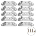 4/10/20pcs Stainless Steel Corner Brackets 90° Angle Three-sided Support Thickened Universal Furniture Fixed Bracket Connector Oasis Select 10pcs