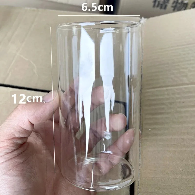 Simple Candle Cup Holder Transparent European Candlestick Empty Cups Candles Glass Light Jar Wedding Restaurant Candle Container Oasis Select Candle Cup L