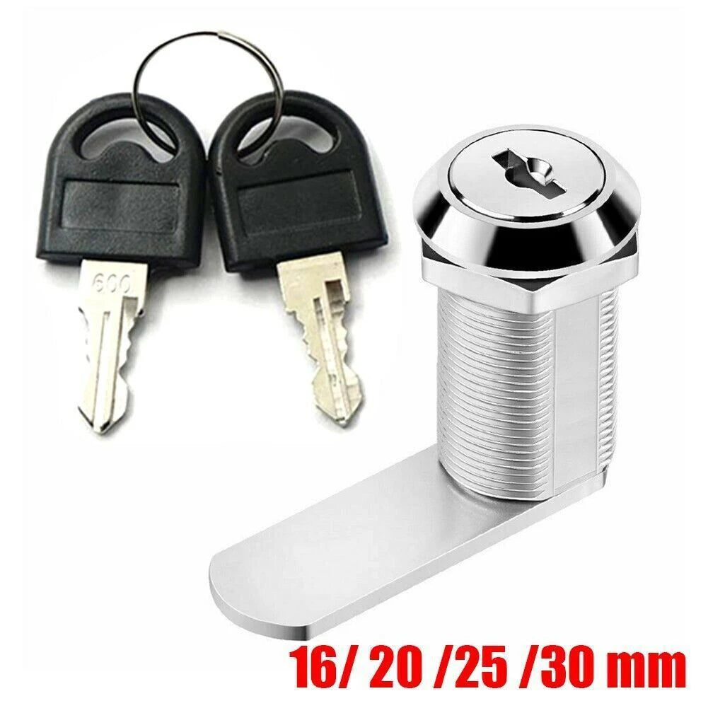 Drawer Cabinet Lock Mail Box Locker Cam Lock Cupboard Door Tongue Lock With 2 Key Furniture Hardware Oasis Select