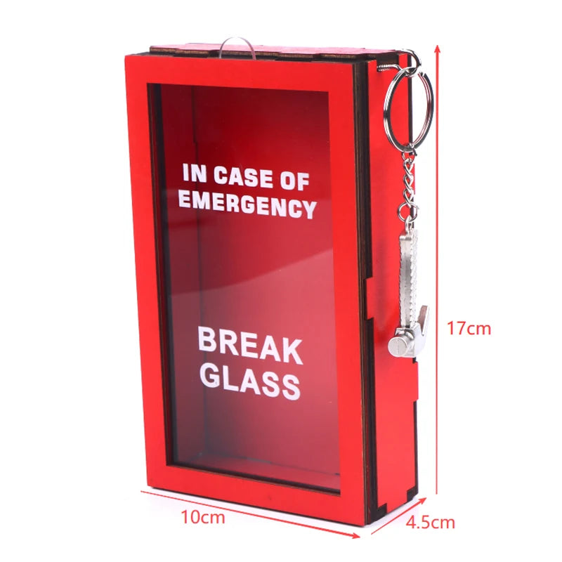 Funny Break In Case Emergency Gift Box With Hammer Gift Packaging Case Red Gag Gift Organizer For Birthday Holiday Oasis Select