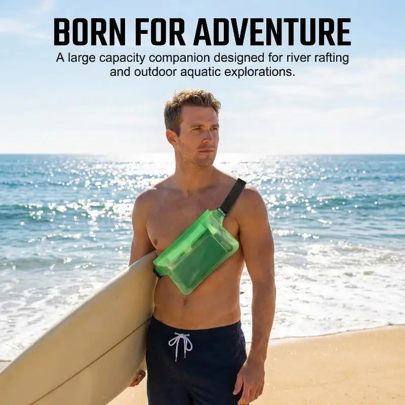 Waterproof Bag Hold ID's Credit Cards Keys Cell Phone Underwater Pouch Waist Pack Fanny Swimming Beach Dry Pouch Case Oasis Select
