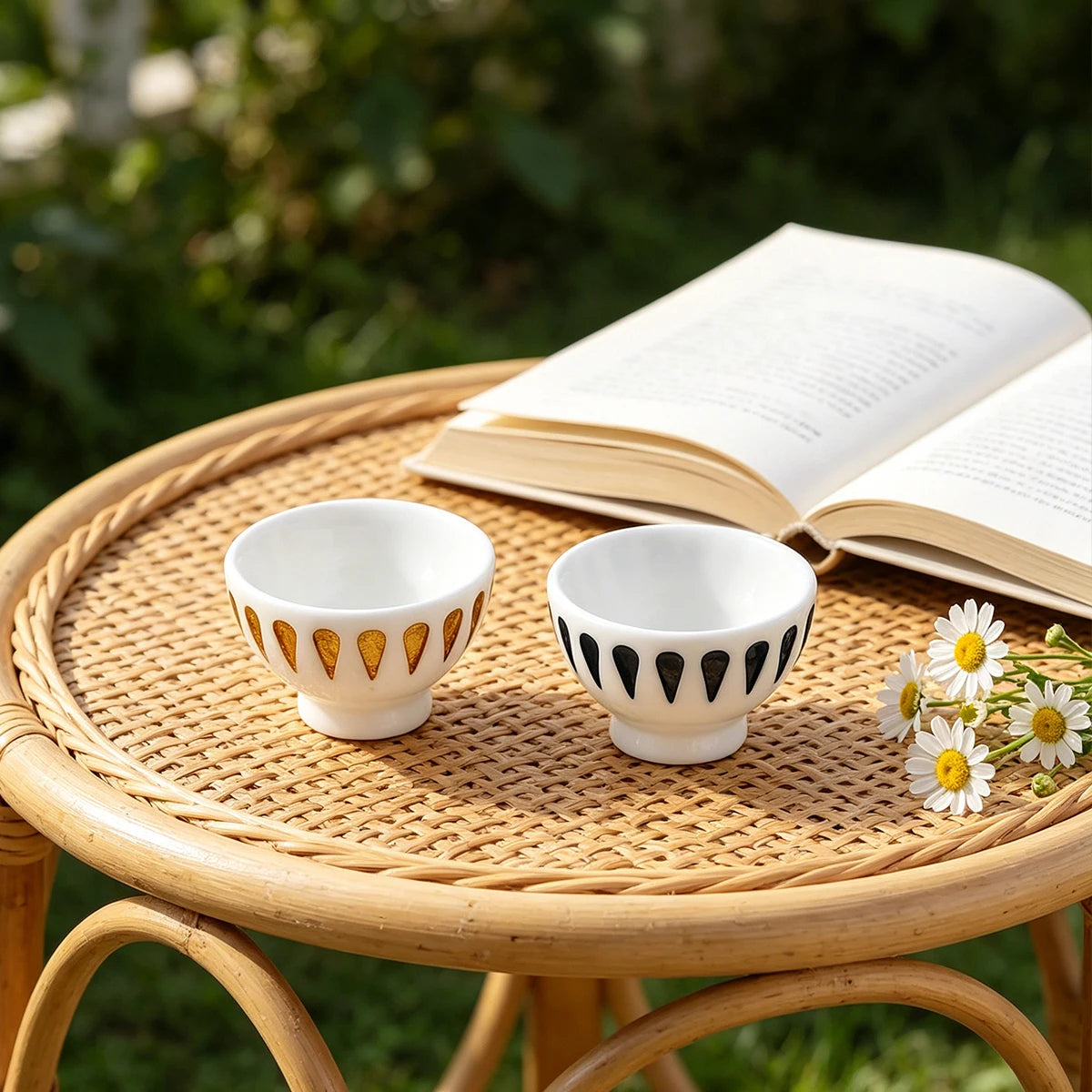2/4 PCS Miniature Resin Bowls Hand Painted Dollhouse Kitchen Tableware Realistic Mini Food Props DIY Craft Accessories Oasis Select