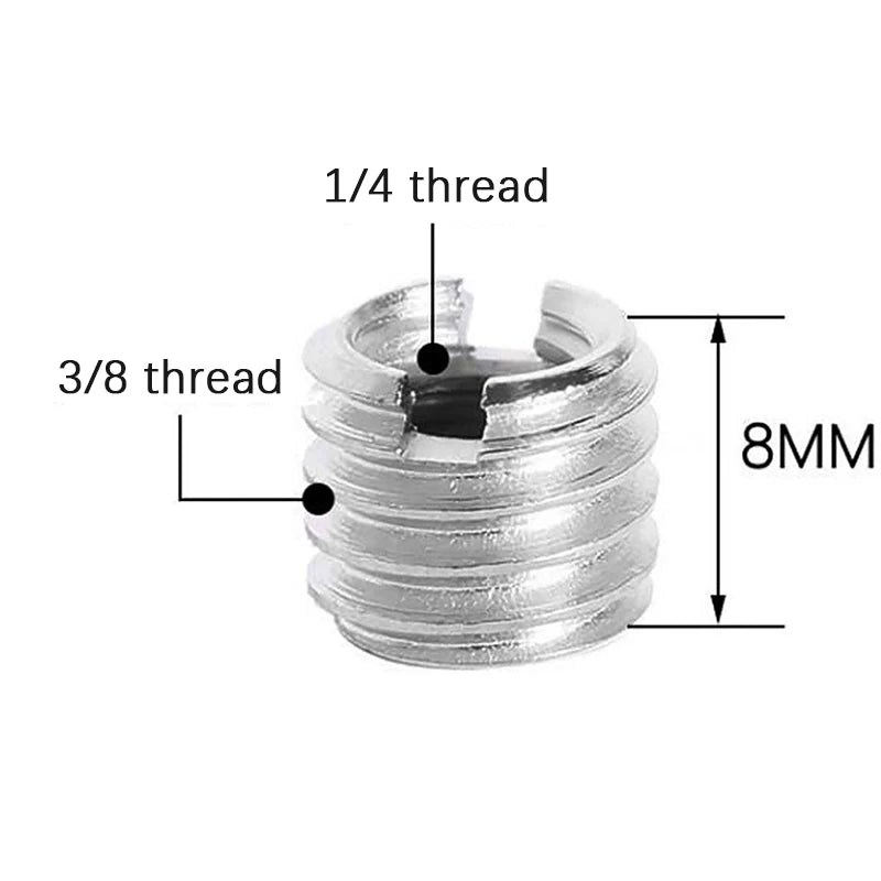 Camera Screw Adapter 5/8 to 3/8 to 1/4" | Tripod & Monopod Mount