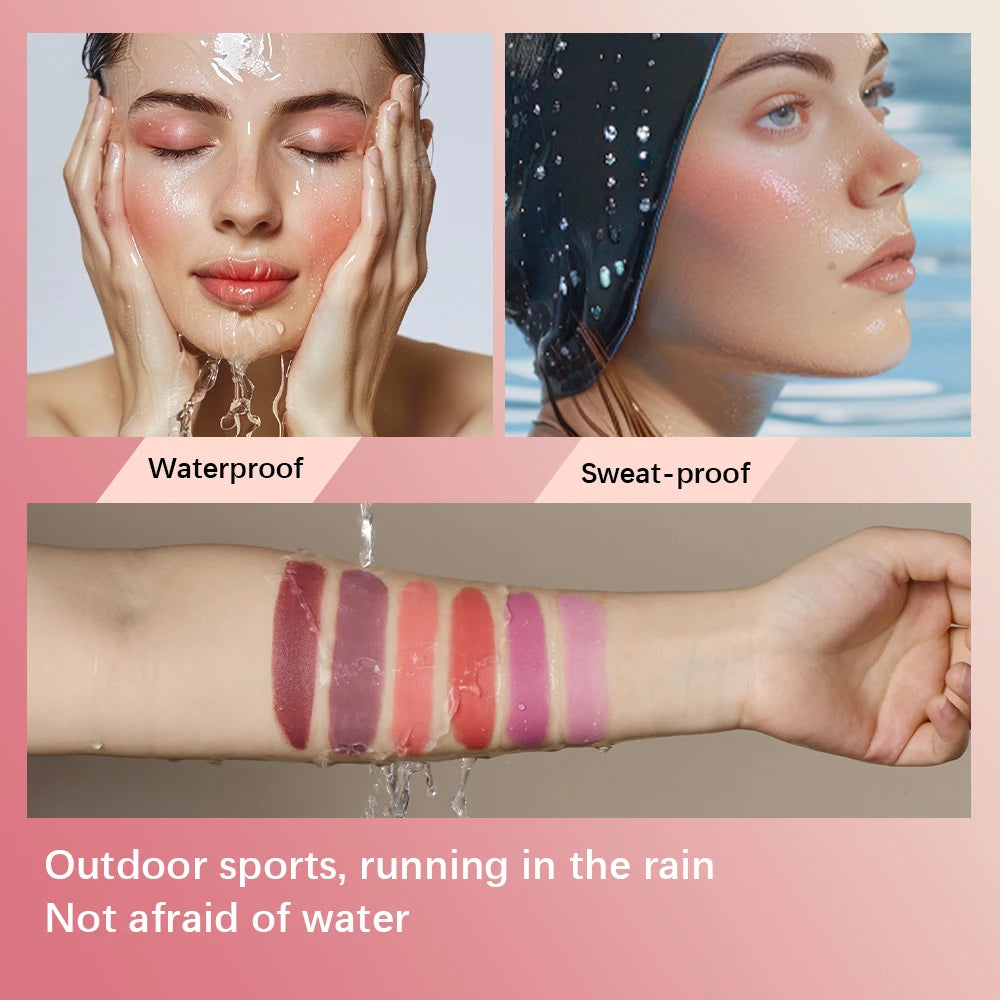 Magic Blush Stick 3-in-1 Cheek Lip Tinted Moistured Blush Stick Silky Brighten Blush Cream Blusher Cosmetics Tubes Matte Contour Oasis Select