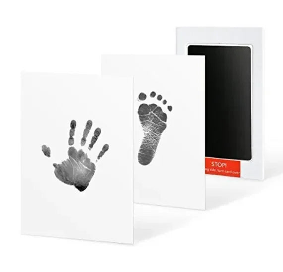 Dog Cat Footprint Pad Paw Print Ink Kit Pad Baby Handprint Stamp Safe Non-toxic Mess-free Printing DIY Easy Clean Pet Souvenir Oasis Select black