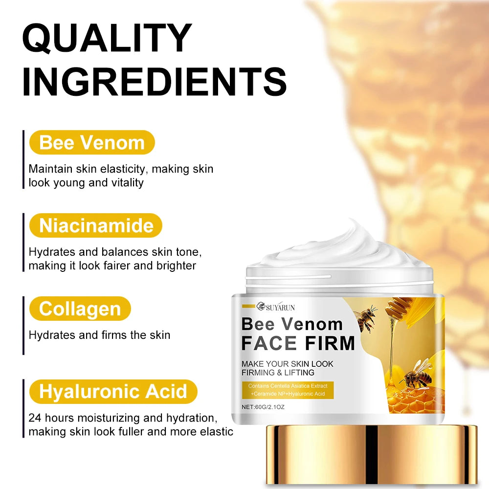 SUYARUN Bee Venom Collagen Face Cream – Firming & 24H Hydration
